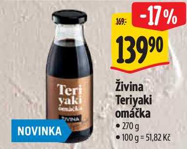 Živina Teriyaki omáčka, 270 g