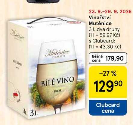 Vinařství Mutěnice, 3 l