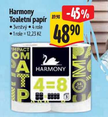 Harmony Toaletní papír, 4 role Albert