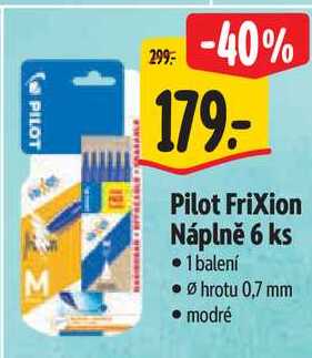 Pilot Frixion Náplně 6 ks, 1 balení