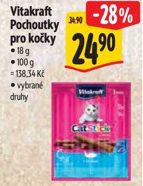 Vitakraft Pochoutky pro kočky, 18 g