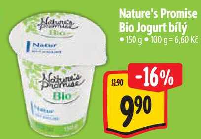 Nature's Promise Bio Jogurt bílý, 150 g 