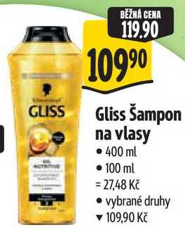 Gliss Šampon na vlasy, 400 ml Albert