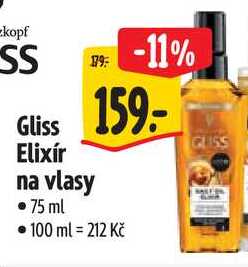 Gliss Elixír na vlasy, 75 ml Albert