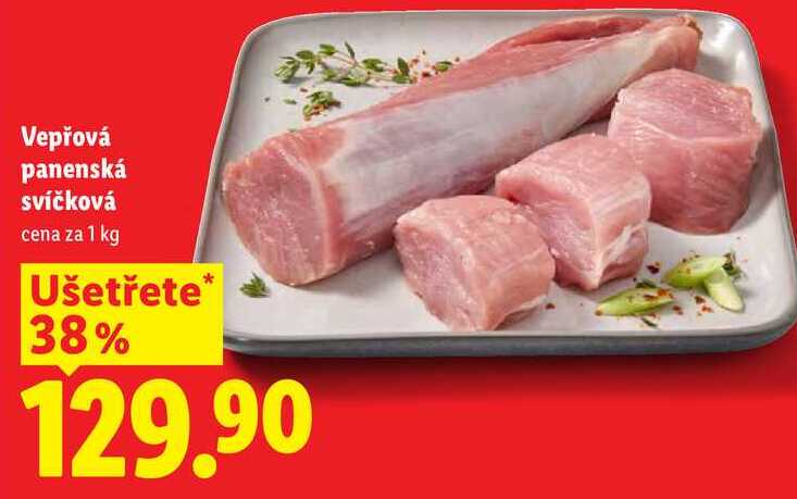 Vepřová panenská svíčková, cena za 1 kg 