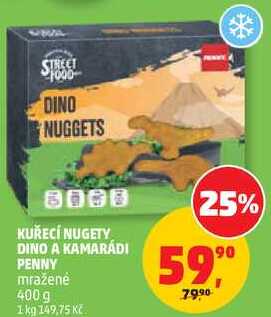 KUŘECÍ NUGETY DINO A KAMARÁDI PENNY mražené, 400 g