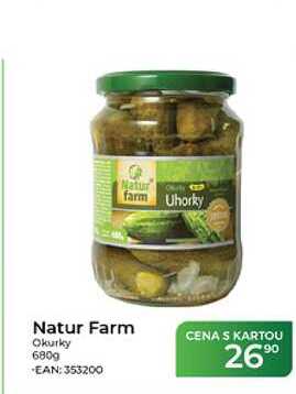 Natur farm Uhorky 680 g