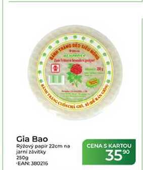 Gia Bao Rýžový papir 22cm na jarní závitky 250g