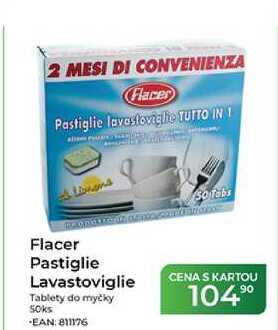 Flacer Pastiglie Lavastoviglie Tablety do myčky 50ks Tamda Foods