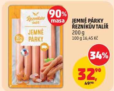 JEMNÉ PÁRKY ŘEZNÍKŮV TALÍŘ, 200 g