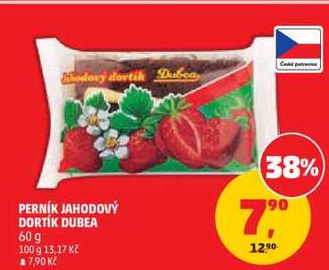 PERNÍK JAHODOVÝ DORTÍK DUBEA, 60 g
