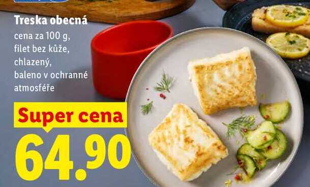 Treska obecná, cena za 100 g