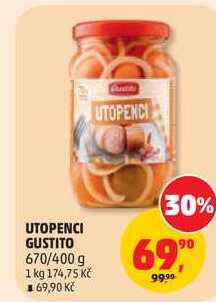 UTOPENCI GUSTITO, 670/400 g