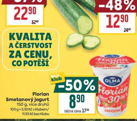 Florian Smetanový jogurt 150 g