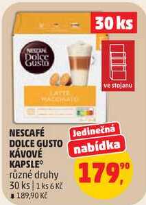 NESCAFÉ DOLCE GUSTO KÁVOVÉ KAPSLE různé druhy, 30 ks 