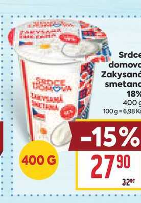 Srdce domova Zakysaná smetana 18% 400 g