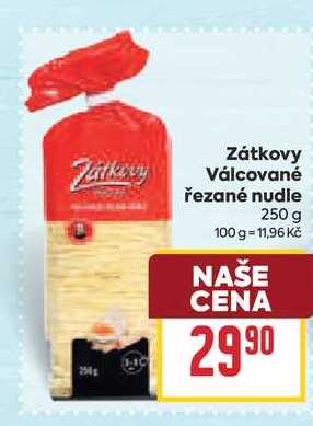Zátkovy Válcované řezané nudle 250 g