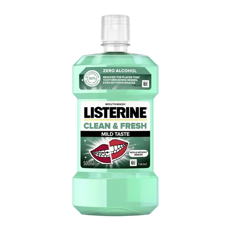 Listerine Ústní voda Clean & Fresh Mild Taste, 500 ml ROSSMANN