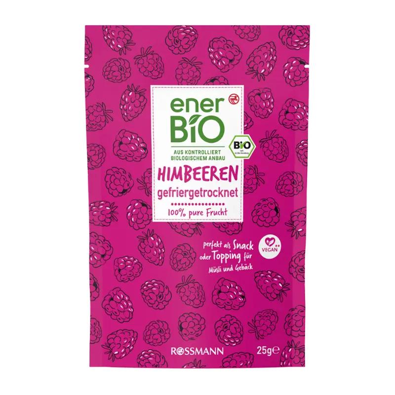 enerBiO Lyofilizované maliny, 25 g