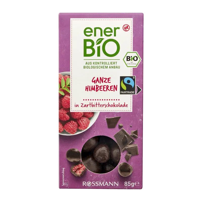 enerBiO Maliny v čokoládě, 85 g
