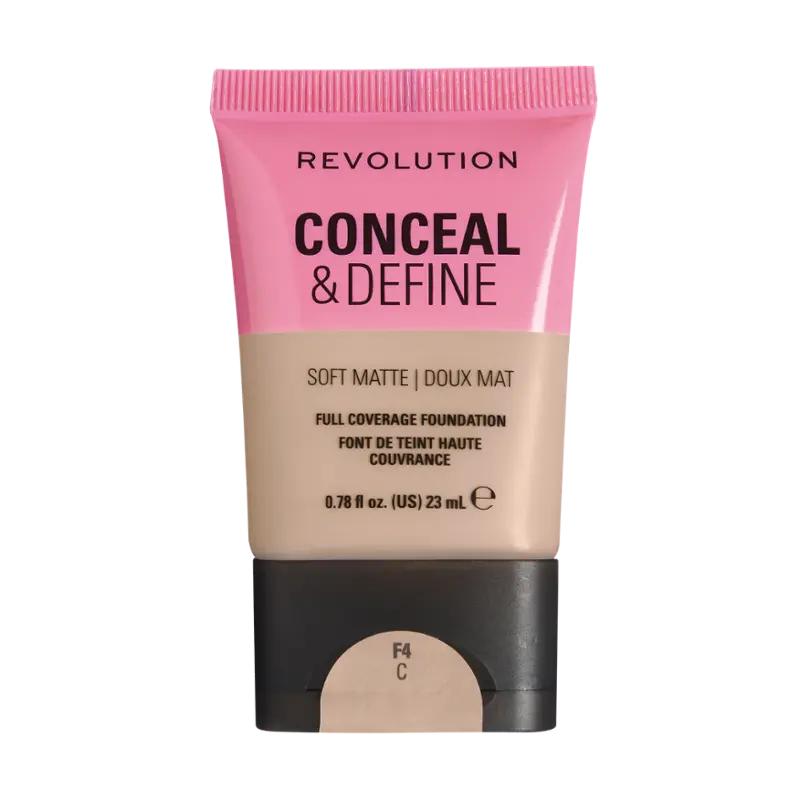 Makeup Revolution Lehký matující make-up Conceal & Define, 1 ks ROSSMANN