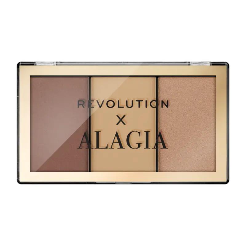 Makeup Revolution Konturovací paletka Face Like Alagia Highlight & Bronze, 1 ks ROSSMANN