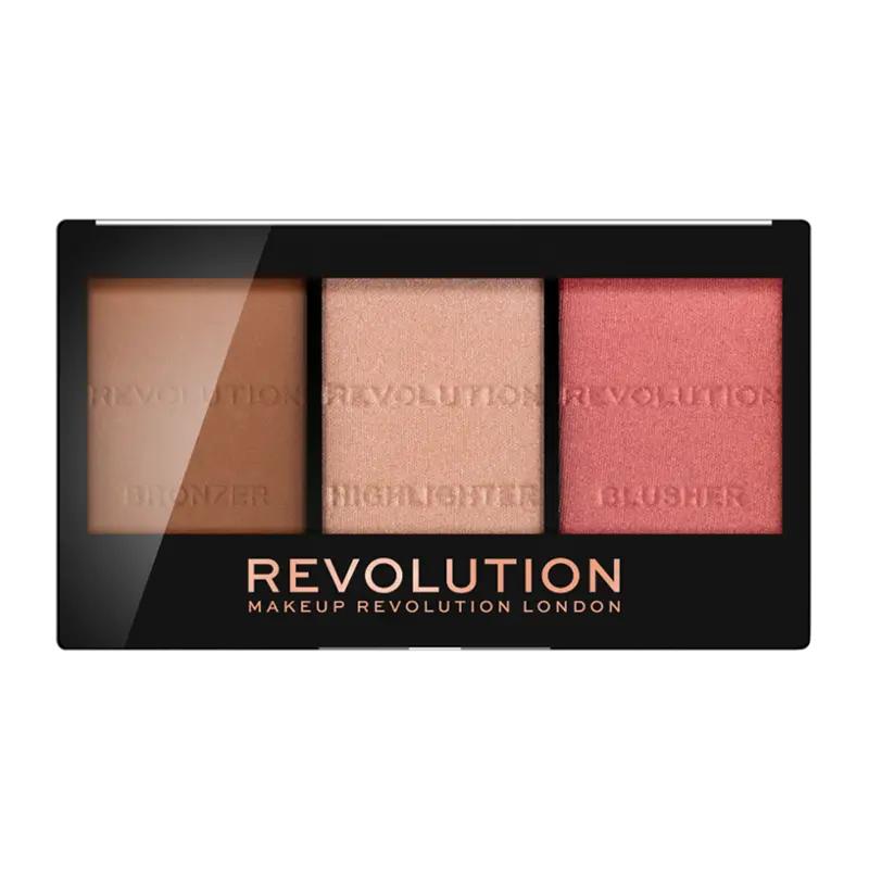 Makeup Revolution Konturovací paletka 3v1, 1 ks