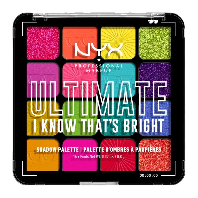 NYX Professional Makeup Paletka očních stínů Ultimate I Know That's Bright, 1 ks ROSSMANN