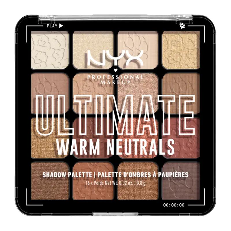 NYX Professional Makeup Paletka očních stínů Ultimate Warm Neutrals, 1 ks ROSSMANN