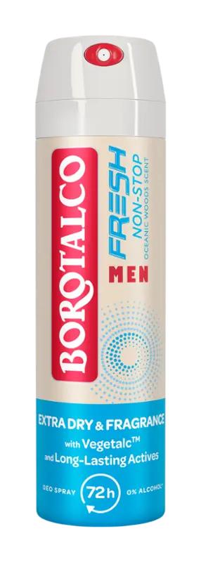 Borotalco Antiperspirant sprej Men Fresh Non-Stop Oceanic Woods, 150 ml ROSSMANN