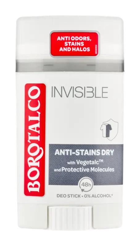 Borotalco Antiperspirant tuhý Invisible, 40 ml ROSSMANN