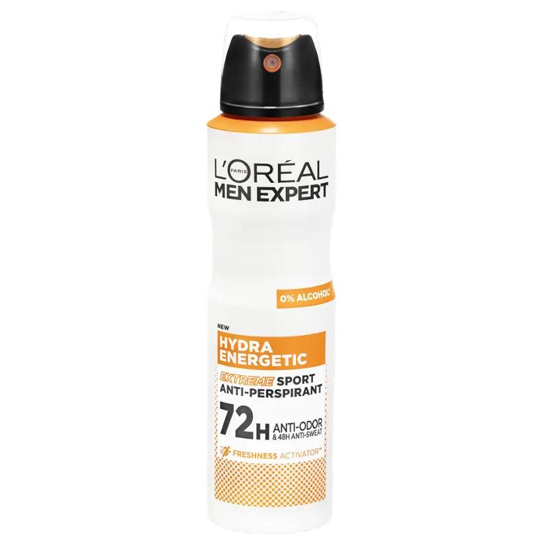 L'Oréal Men Antiperspirant sprej Hydra Energetic, 150 ml ROSSMANN