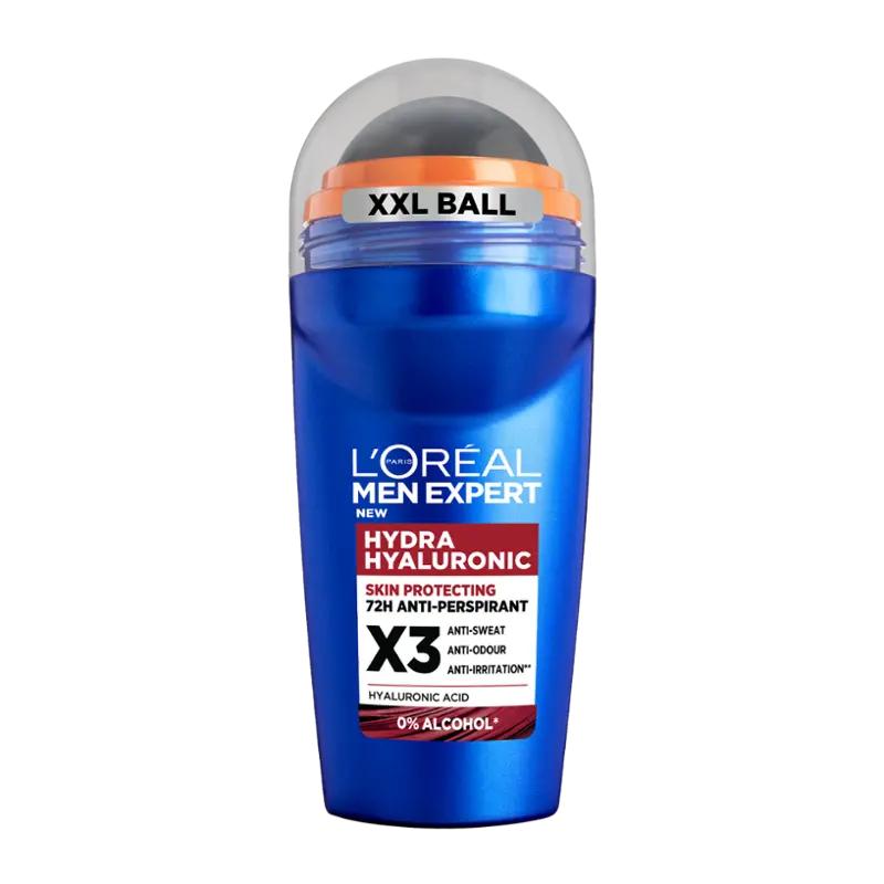 L'Oréal Men Antiperspirant roll-on pro muže Hydra hyaluronic, 50 ml ROSSMANN