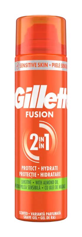Gillette Gel na holení Fusion5 Sensitive, 200 ml