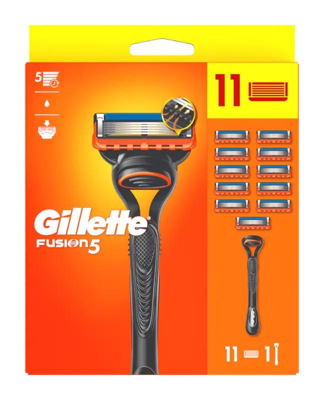 Gillette Holicí strojek pro muže Fusion5 + 11 náhradních holicích hlavic, 1 ks ROSSMANN