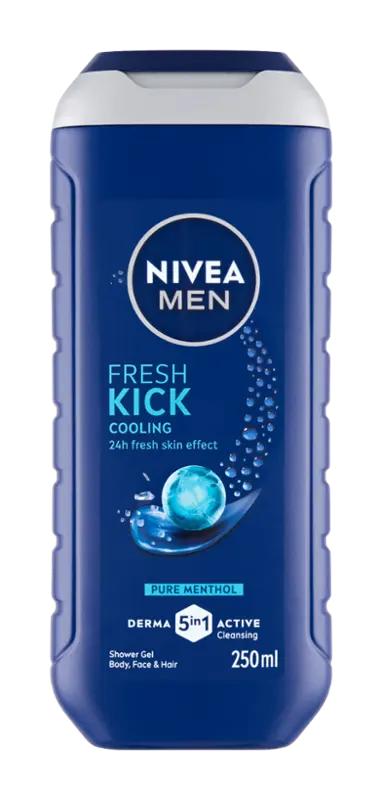 NIVEA Men Sprchový gel pro muže 3v1 Fresh Kick, 250 ml ROSSMANN