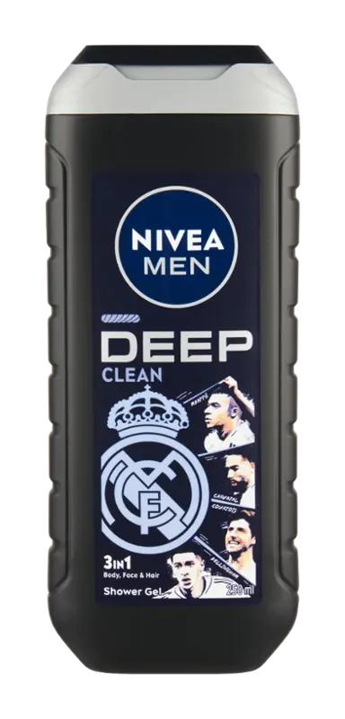NIVEA Men Sprchový gel pro muže 3v1 Deep Clean, 250 ml ROSSMANN