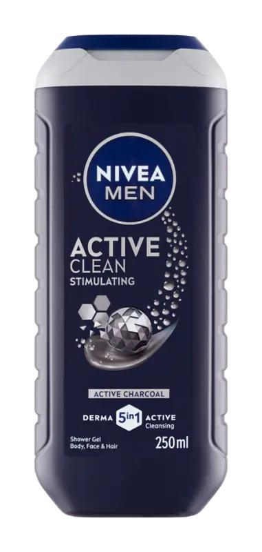NIVEA Men Sprchový gel pro muže 3v1 Active Clean, 250 ml ROSSMANN