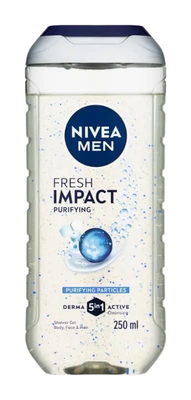 NIVEA Men Sprchový gel pro muže 3v1 Pure Impact, 250 ml ROSSMANN