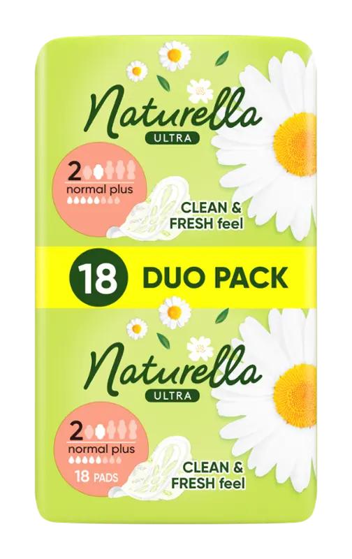 Naturella Hygienické vložky Ultra Normal Plus s křidélky vel. 2, 18 ks ROSSMANN