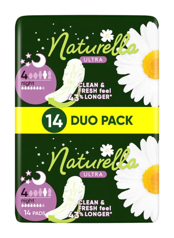 Naturella Hygienické vložky Ultra Night s křidélky vel. 4, 14 ks