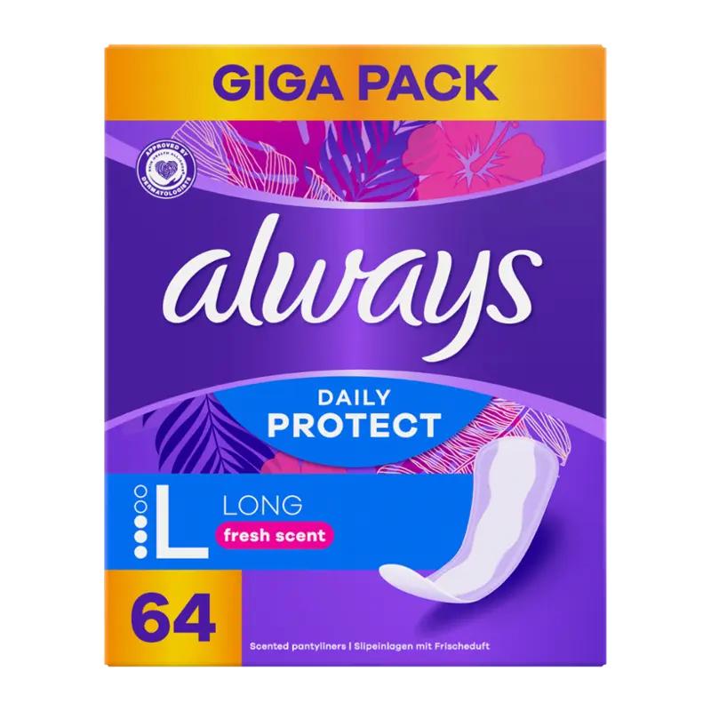 Always Slipové vložky Daily Protect Long 64 ks, 64 ks ROSSMANN