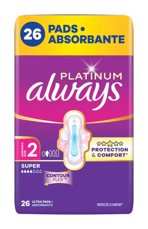 Always Hygienické vložky Platinum Super s křidélky vel. 2, 26 ks ROSSMANN
