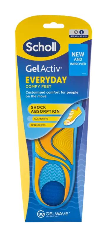 Scholl Vložky do bot pro muže GelActiv Everyday 40-46,5, 2 ks ROSSMANN