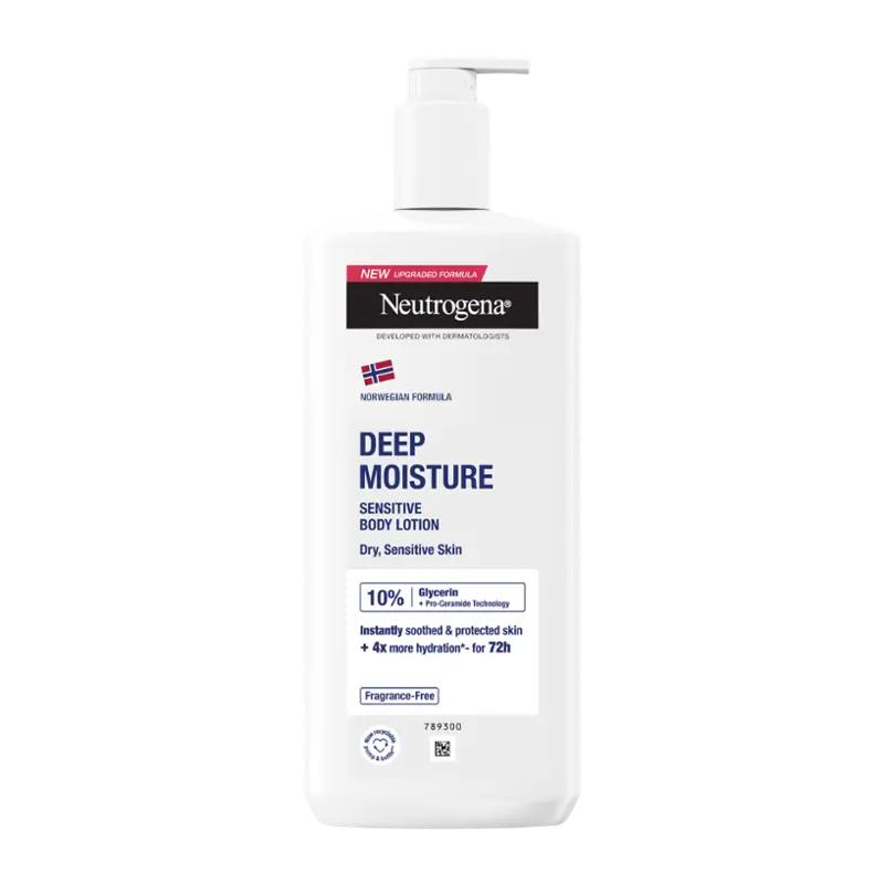 Neutrogena Hloubkově hydratační tělové mléko pro suchou a citlivou pokožku, 400 ml ROSSMANN