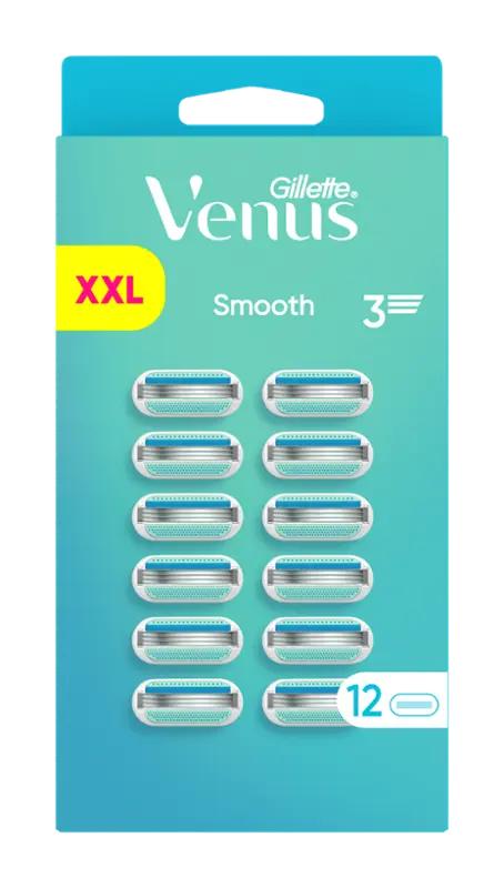 Gillette Náhradní holicí hlavice Venus Smooth, 12 ks