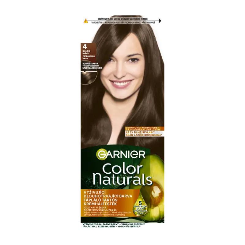 Garnier Barva na vlasy Color Naturals 4 středně hnědá, 1 ks