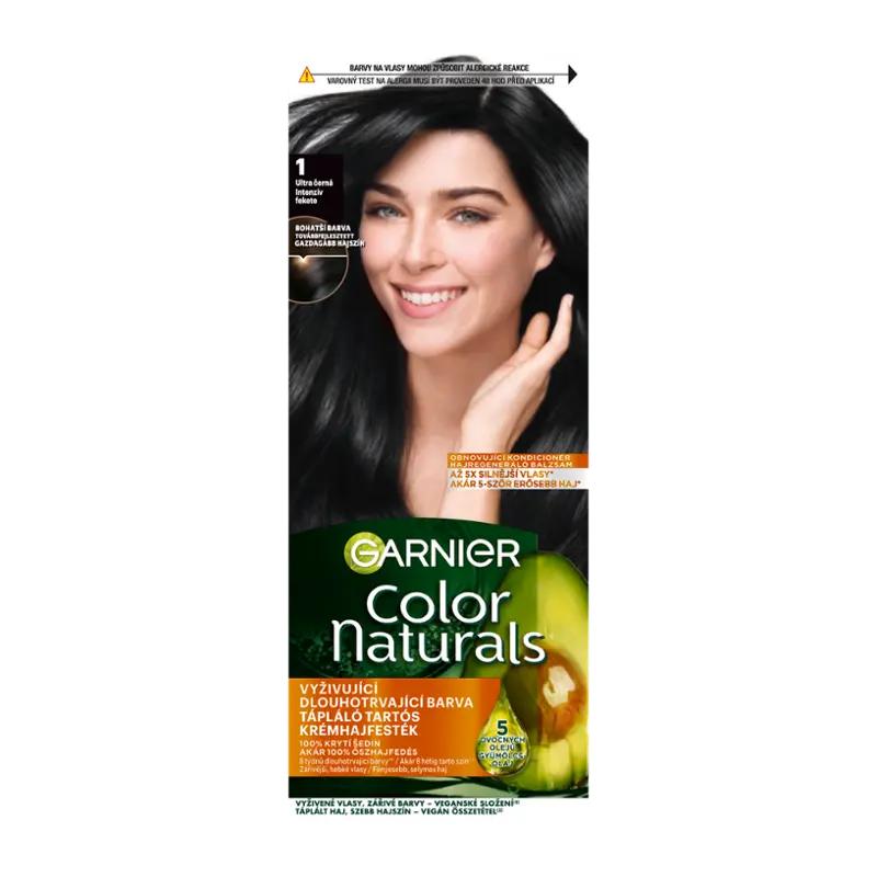 Garnier Barva na vlasy Color Naturals 1 ultra černá, 1 ks ROSSMANN