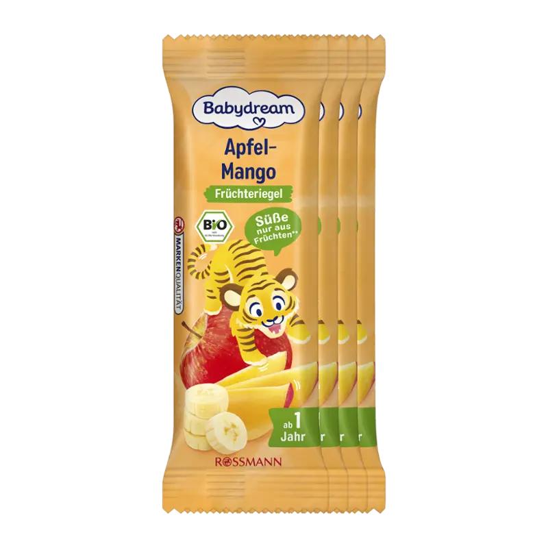 Babydream BIO ovocná tyčinka Jablko, banán a mango 4x 25 g, 100 g ROSSMANN
