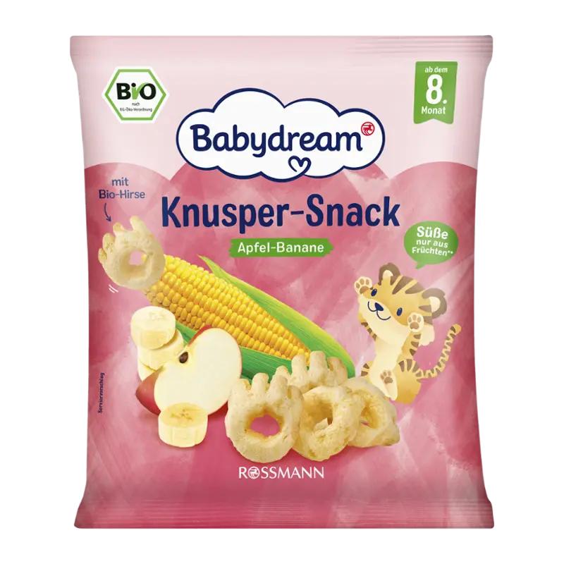 Babydream BIO křupavá svačinka Jablko a banán, 30 g ROSSMANN